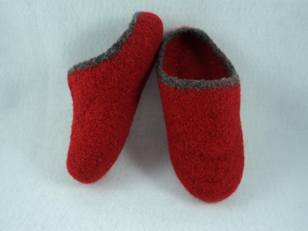 Women's Scuff Slippers Felted Knit Pattern GERMAN