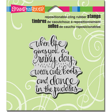 Stampendous Cling Stamp - Cute Boots
