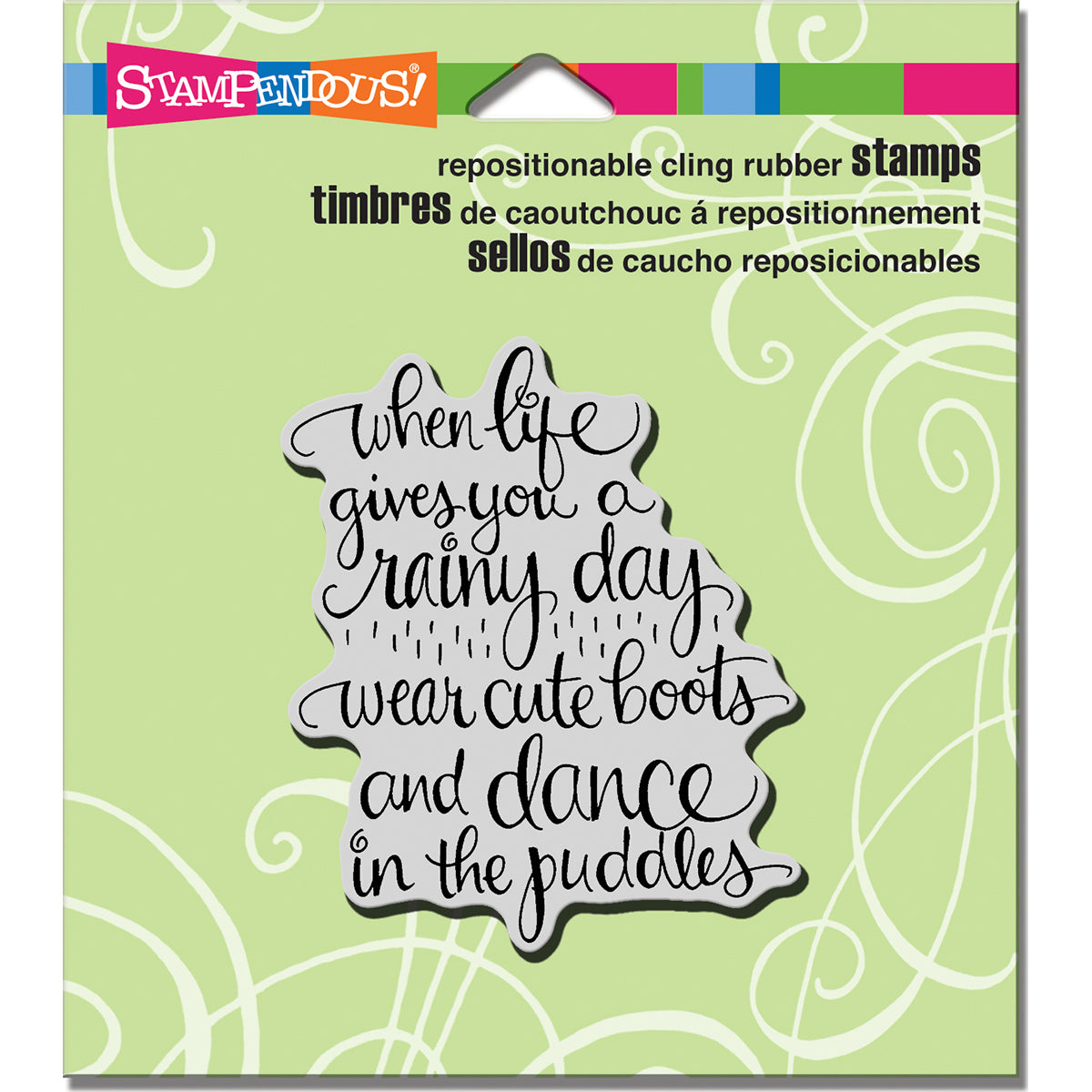 Stampendous Cling Stamp - Cute Boots