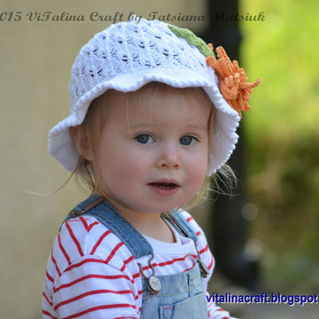 Aster Flower Panama Hat