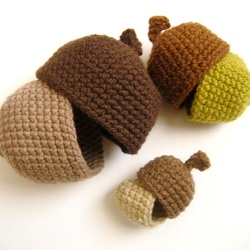 Nesting Acorns Crochet Pattern