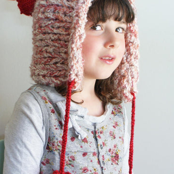 Chunky Heart Pixie Hat