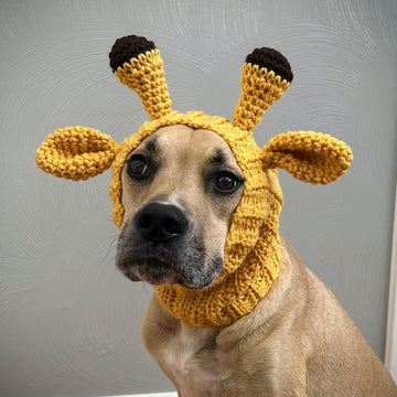 Crochet Giraffe Dog Snood