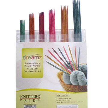 Knitter's Pride Dreamz Double Pointed Needles 15 cm (6in) Socks Set (6 sizes)