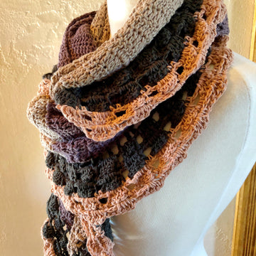 Journey Through the Stones Crochet Shawl