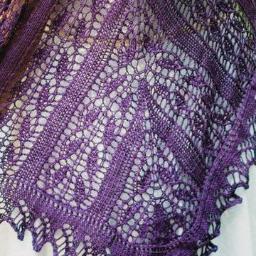 Reiland Rectangular Lace Shawl in SweetGeorgia Superwash Sport - Downloadable PDF