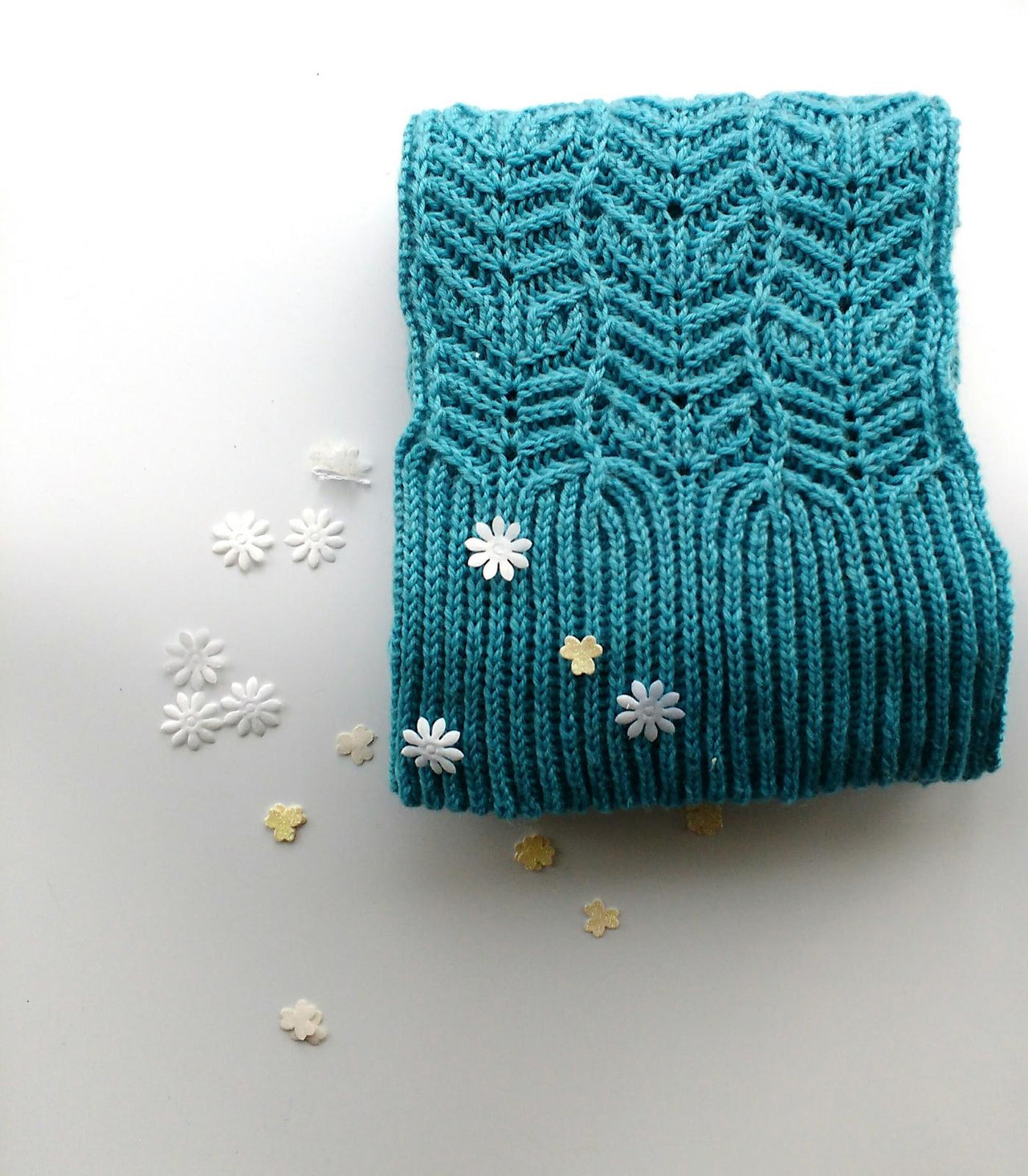 Frosted Flowers Scarf