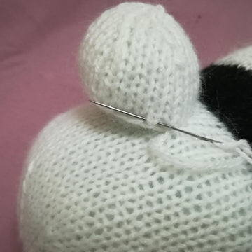 Original Knitting Pattern - Panda soft toy