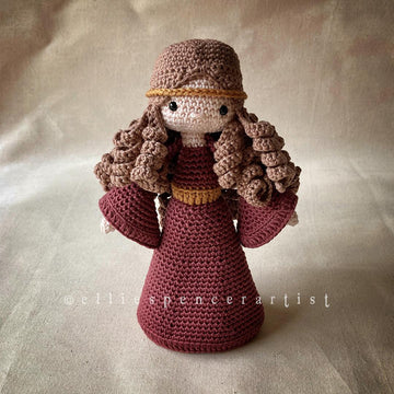 Elowyn the Medieval Girl Fantasy Amigurumi Crochet Doll Pattern