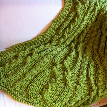 Snuggly Cable Blanket