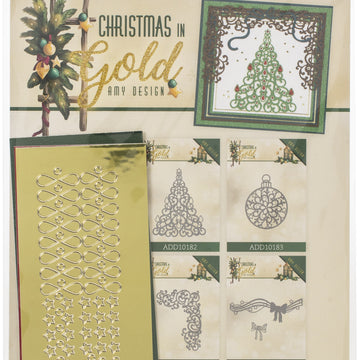 Find It Trading Amy Design Die - Tree Hobbydots, Christmas In Gold