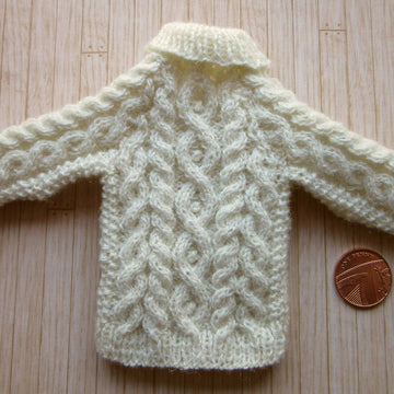 1:6th scale Aran sweater 2