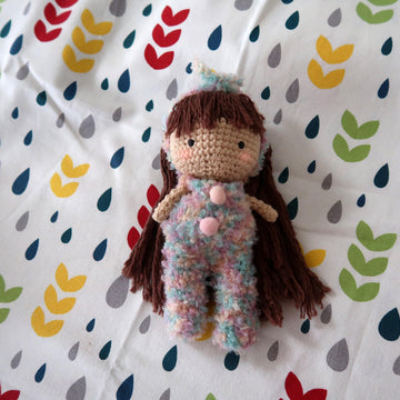 Cute Bunny Jumpsuit For Crochet Doll