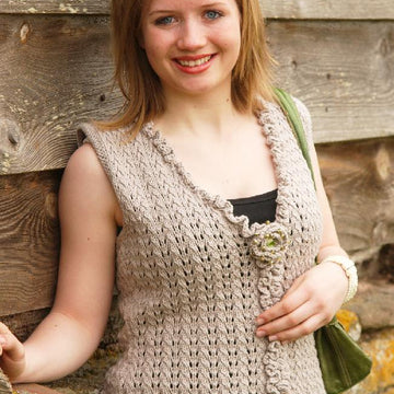 Ruffle Edge Vest