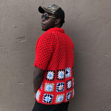 Summer Bunny Granny Square Shirt