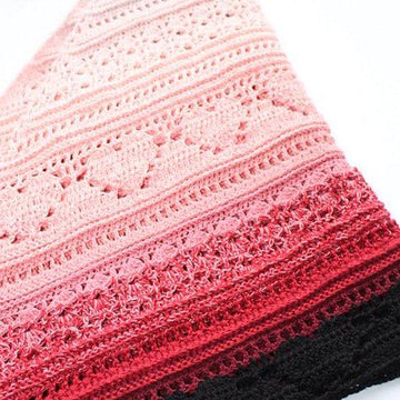 Bumpy road to love shawl