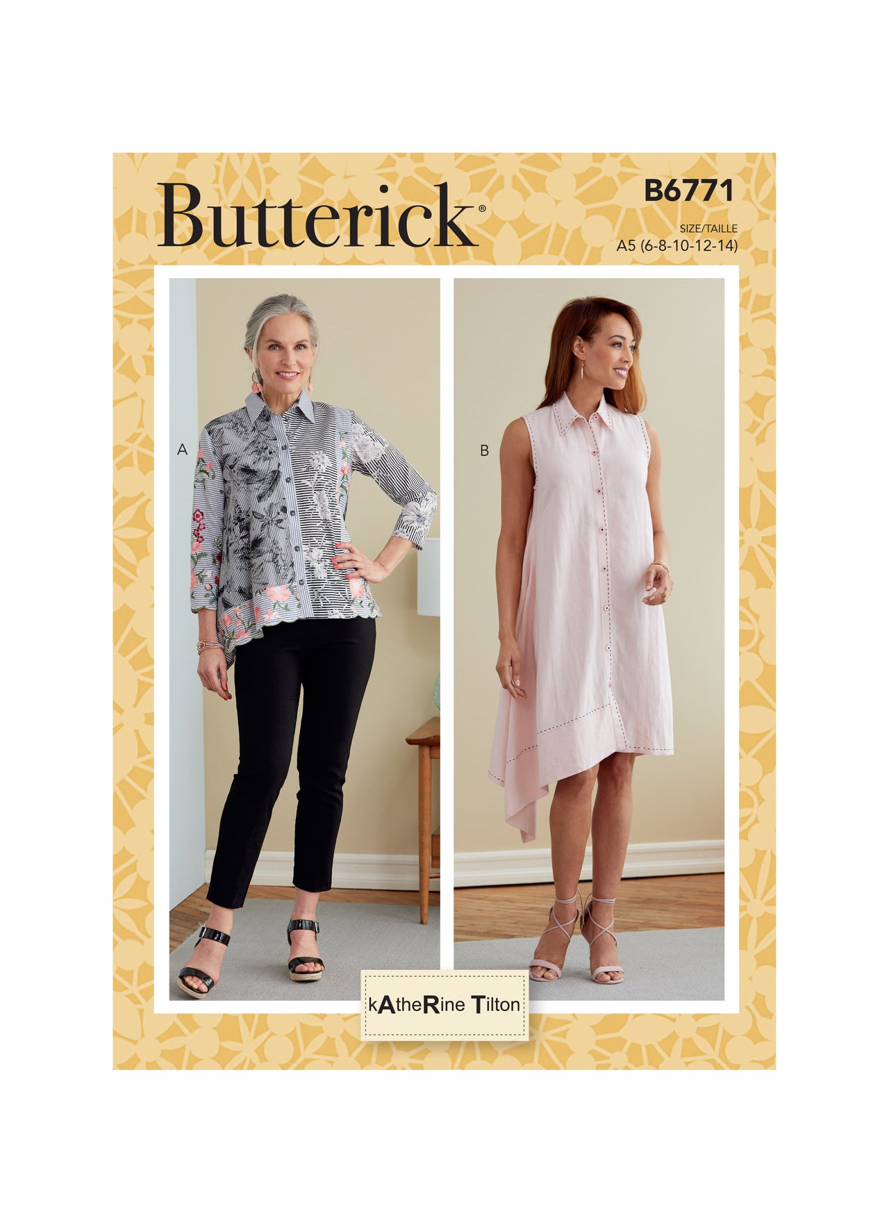 Butterick Misses' Shirt and Dress, B6771 - Sewing Pattern