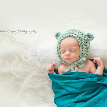 Woodland Fox or Bear Baby Bonnet