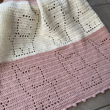 Elephant Filet Crochet Blanket
