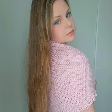 Crochet Blush Rose Shawl Pattern