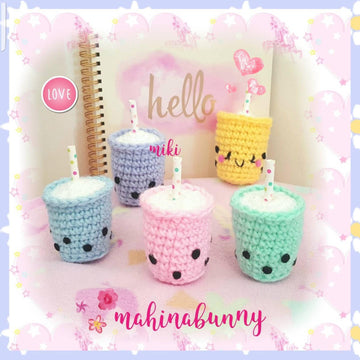 Cute Boba Bubble Tea Amigurumi