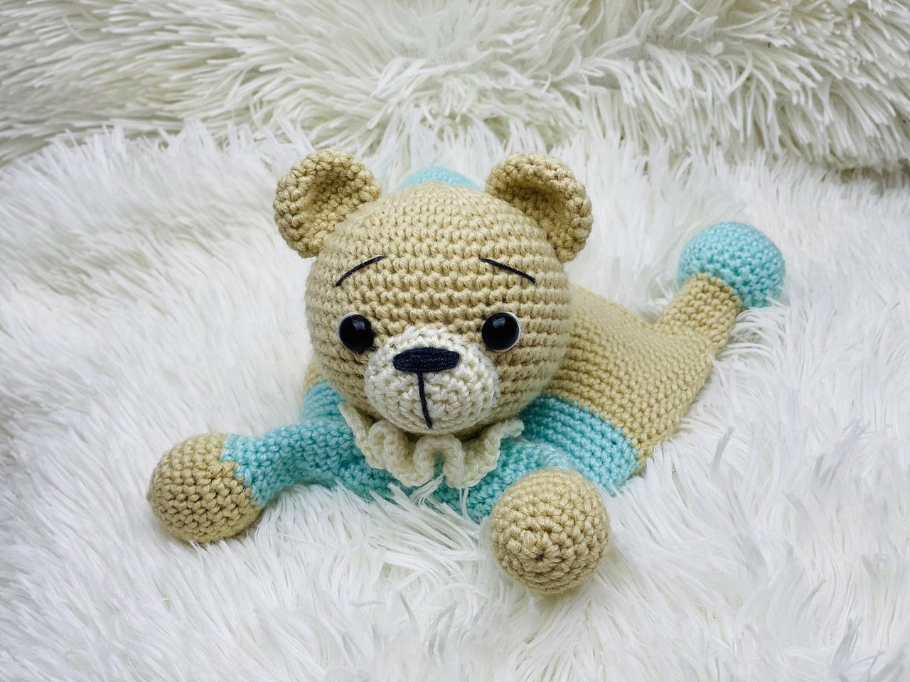 Lovey Blanket Bear Security Blanket Teddy