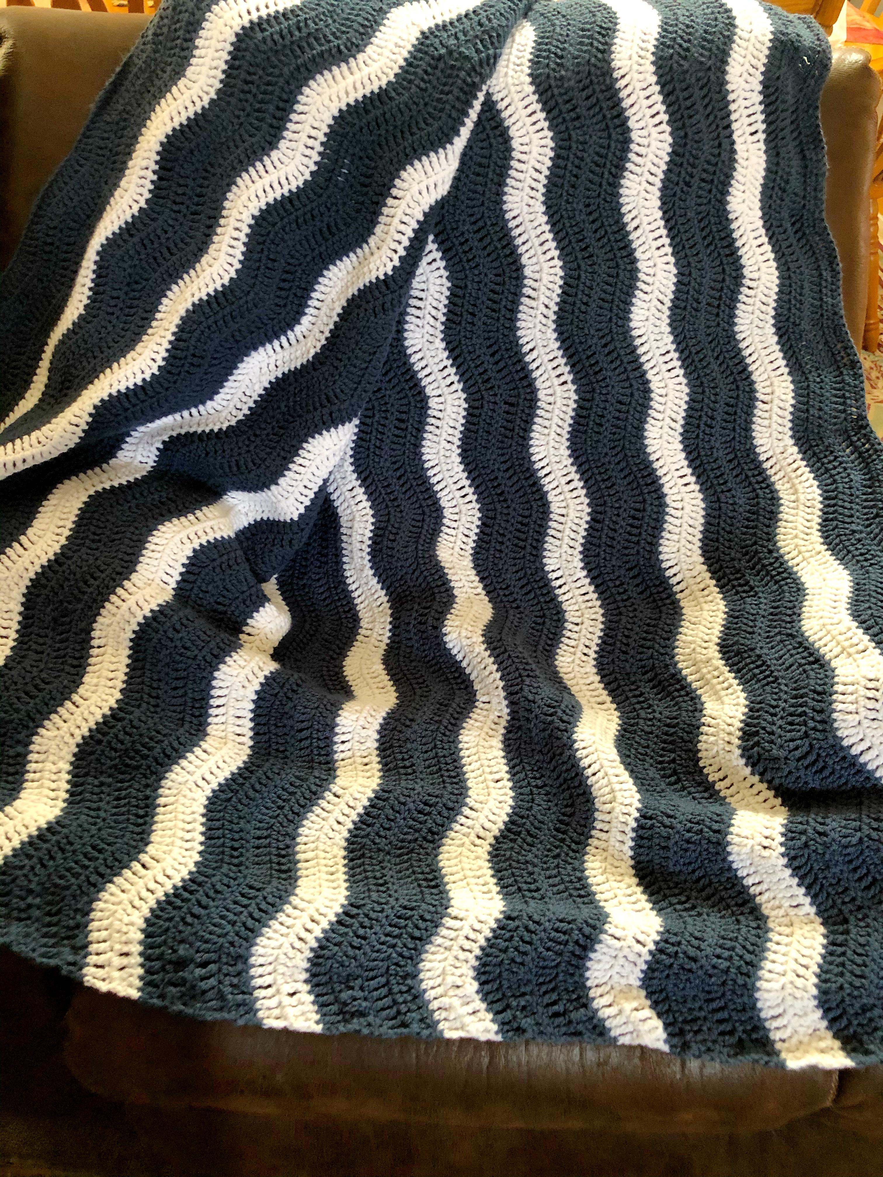 Gentle River Ripple Blanket