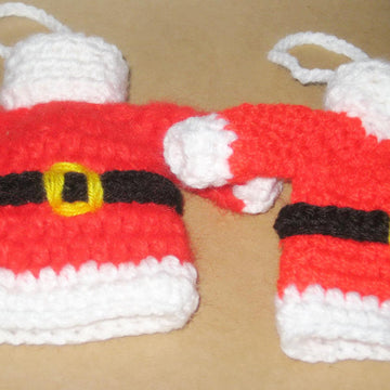 Santa sweater ornament