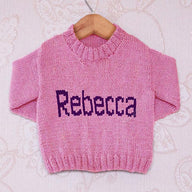 Intarsia - Rebecca Moniker Chart - Childrens Sweater