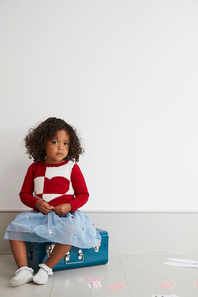 " Silvia Jumper " - Jumper Knitting Pattern For Girls in MillaMia Naturally Soft Merino by MillaMia
