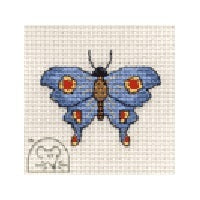 Mouseloft Stitchlets - Fancy Butterfly Cross Stitch Kit - 64mm
