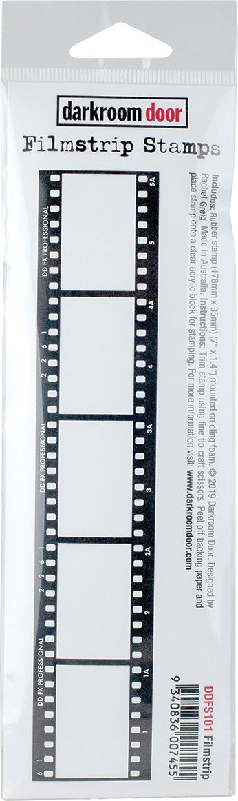 Darkroom Door Filmstrip Cling Stamp 1.4"X7" - Filmstrip