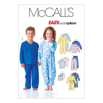 McCall's Toddlers'/Children's Robe, Belt, Jumpsuit, Top, Shorts and Pants M6224 - Sewing Pattern