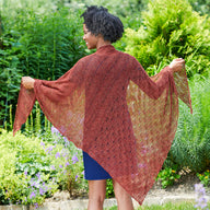 948 Cinnamon - Shawl Knitting Pattern for Women in Valley Yarns Hatfield