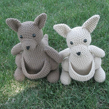 Mommy Kangaroo with a Baby Joey