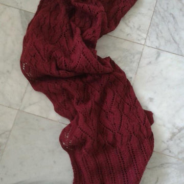 Knitted Alpaca Lace Scarf