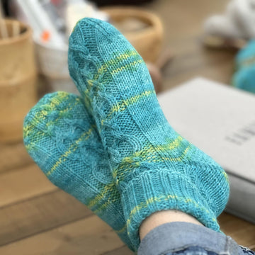 Ira’s Cable Knit DK Ankle Socks
