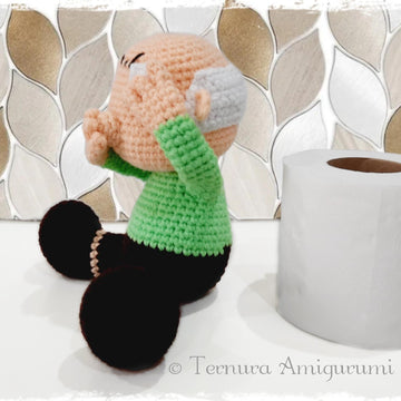 Crochet pattern old man PDF