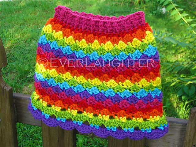 Colorful Waves Skirt