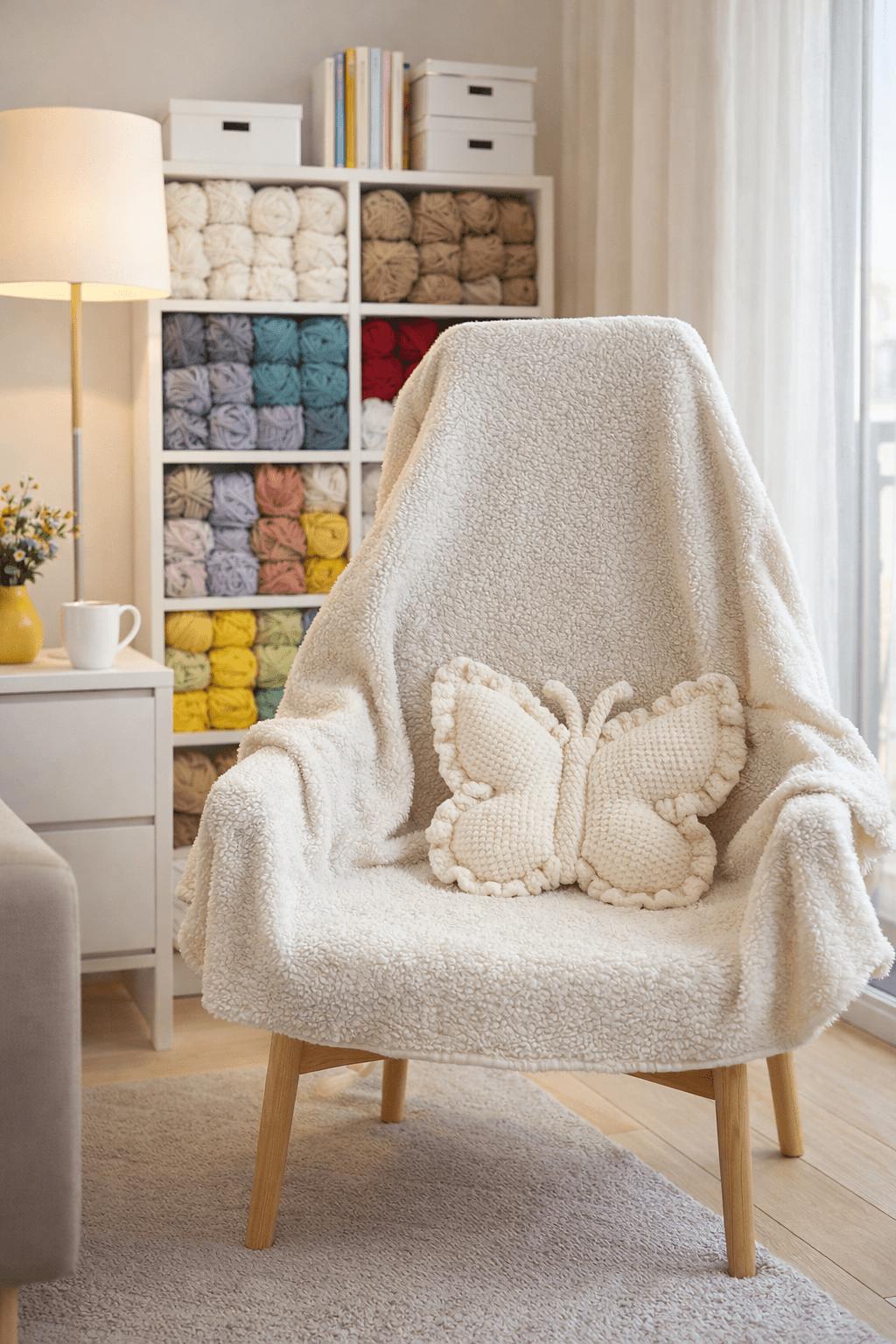 Butterfly pillow