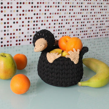 Niffler crochet basket fantastic beasts