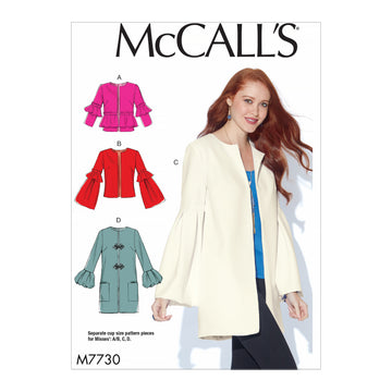 McCall's Misses' Jackets M7730 - Sewing Pattern