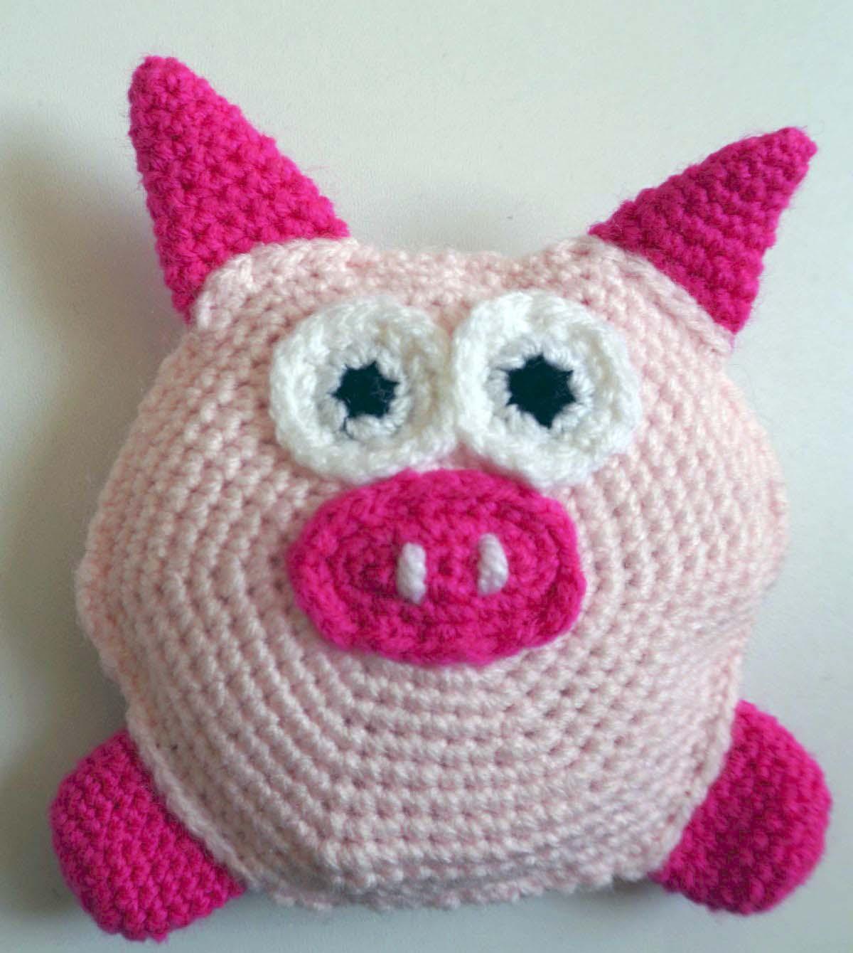Crochet Pattern Dog Toy "Piggy" (extra flat for small dogs)
