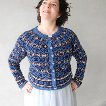 Hydrangea cardigan