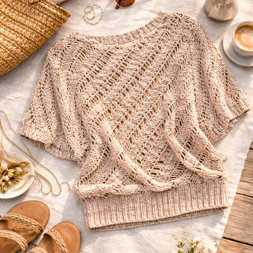 Crochet Pattern Summer Sweater HELIX #1 | Sideways Crochet Pullover | Women's Top PDF
