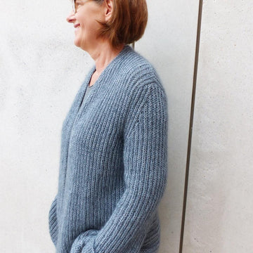 Mohairjacke in Halbpatent