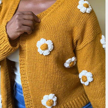 Flower Puff Cardigan