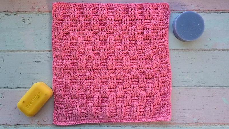 Basketweave Washcloth