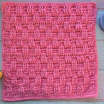Basketweave Washcloth