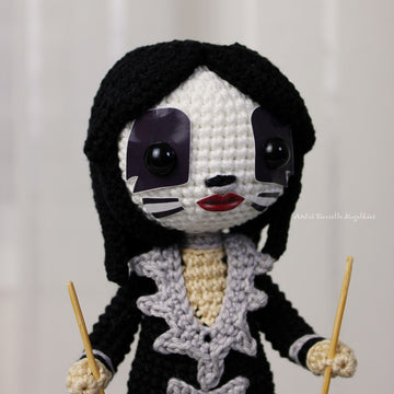 The Catman – Rock Doll Crochet Pattern + Drum Set (Fanart Inspired)